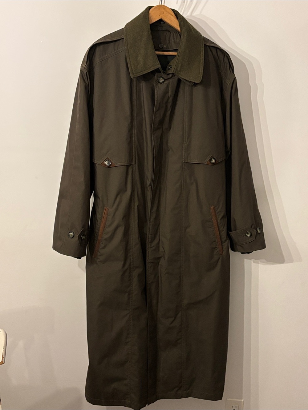 Casualman by Utex Men’s 40 Olive Field Trench Coat with Removable Lining